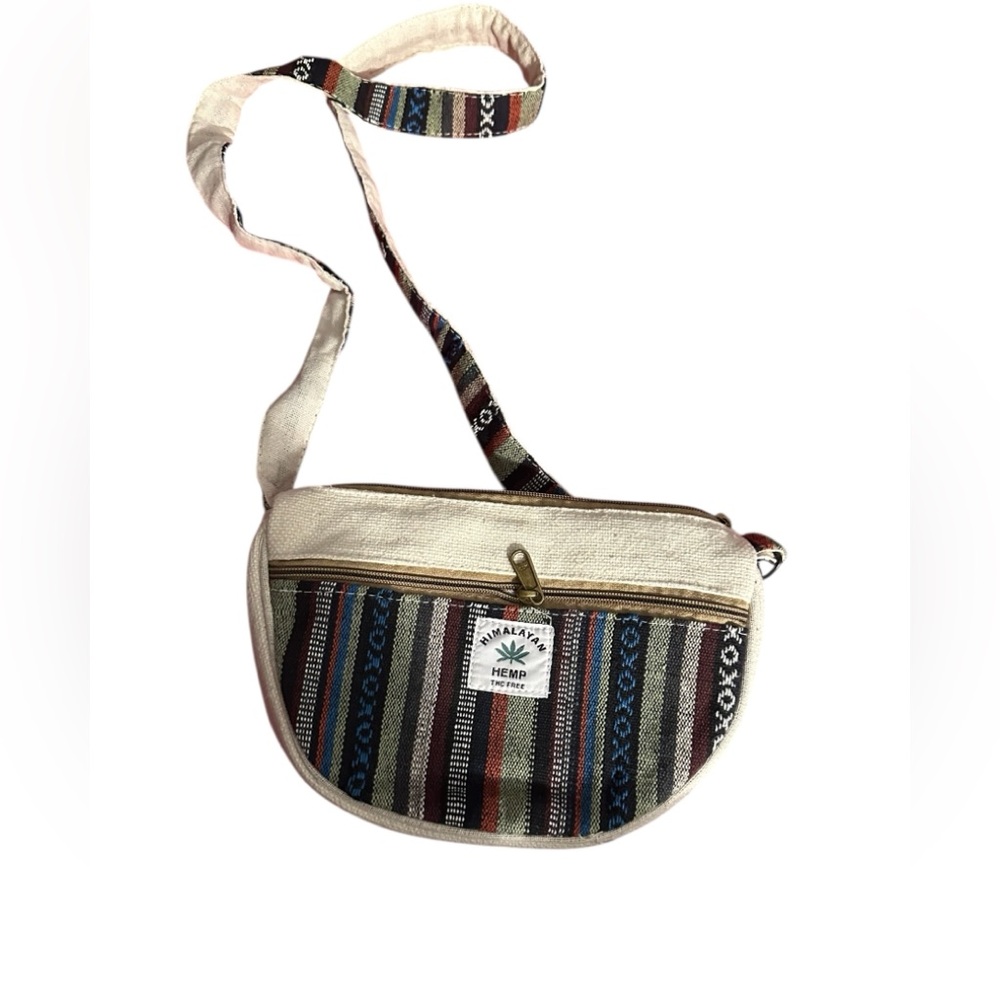 Sacred Threads Cream and Multicolor Crossbody Bag